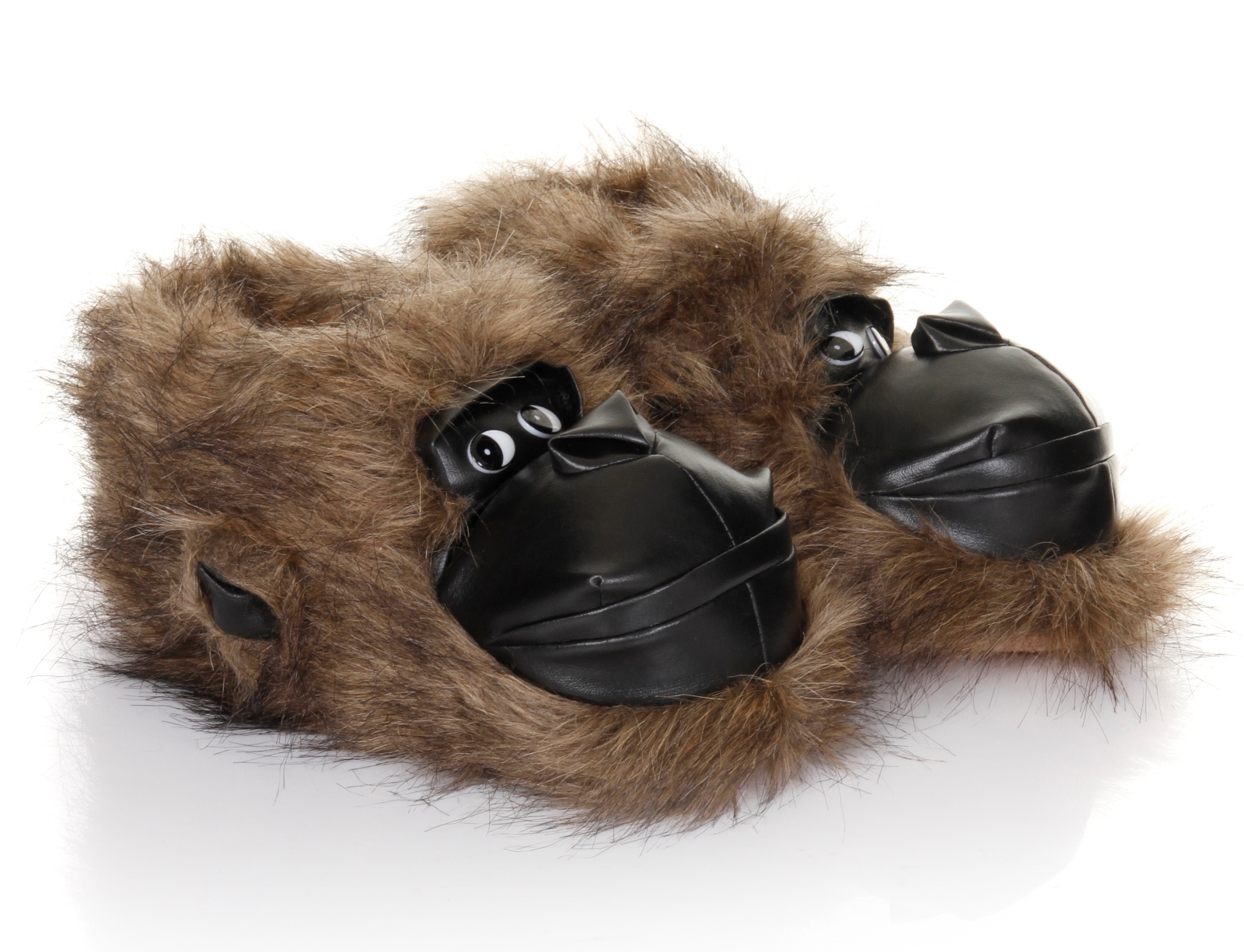 MENS LADIES GIRLS BOYS NOVELTY SLIPPERS BOOTS MONKEY CLAW WOLF XMAS